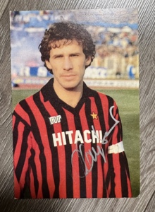 巴雷西 亲笔签名卡 6寸 ac米兰 意大利 世界杯 微瑕