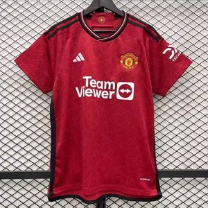 正品adidas 23-24新赛季曼联主场球衣7号c罗10号拉什福德足球服男