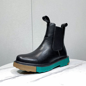 00007_蓝色冰点淘宝maisonmargiela马吉拉 tabi 绿色5cm分趾皮鞋