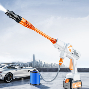 跨境忠汇无线洗车机车用家用便携充电式高压水枪洗车水自动刷车神