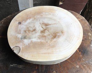 柳木菜墩菜板家用实木砧板有瑕疵圆形木墩子飞镖靶原木底座木垫
