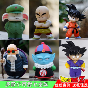 七龙珠手办模型经典乌龙军装猪八戒小悟空克林车载人偶生日礼物