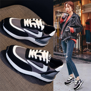 好穿到爆了ad hepburn阿甘鞋2022厚底老爹鞋女真皮百搭