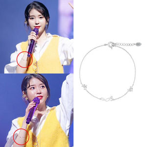 9.30韩国代购iu李知恩14k白金手链