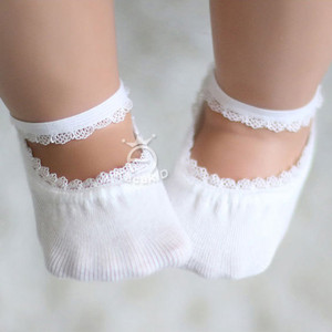 21春夏季儿童船袜婴幼儿蕾丝花边隐形袜女宝宝小中童公主袜薄棉袜