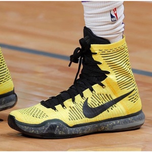 nike kobe10 elite coda科比10高帮 15-16赛季开赛夜黄802762-707