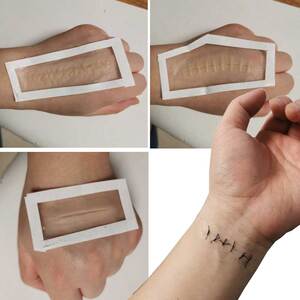 假伤口纹身贴伤疤仿真