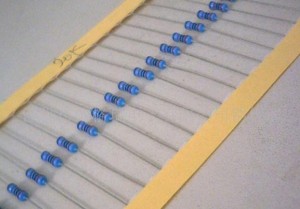 25w编带盒装边带装1/4w电阻器1k 2k 3k 10k