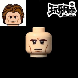【玩乐风暴】lego乐高人仔头表情 美国队长 美队 表情 第三方定制