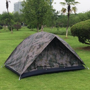 07数码迷彩2人双人帐篷双开门双层帐篷单兵户外防雨露营四季帐篷