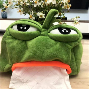 动漫悲伤蛙纸巾盒抽纸盒青蛙搞怪沙雕礼物创意搞笑孤寡网红卡通