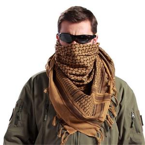 200克 阿拉伯方巾战术围巾户外防风保暖头巾 男士旅行多功能披肩