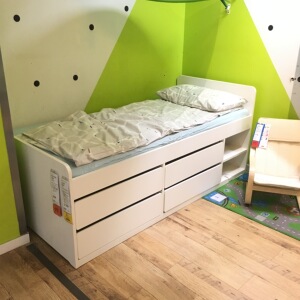 【宜家国内代购】宜家 斯莱克儿童单人床带储物