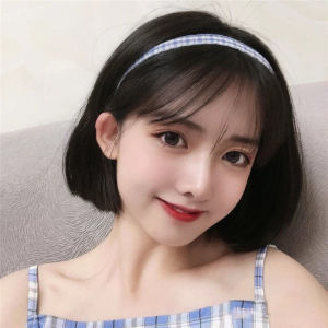 假发女短直女 网红空气齐刘海波波头 学生可爱少女逼真整顶全头套