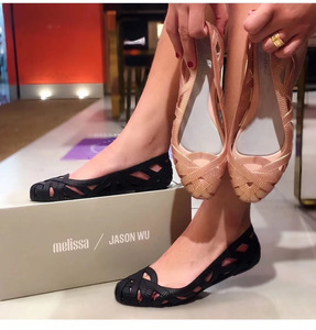 现货巴西梅丽莎melissa jason wu经典网格镂空菜篮子女果冻鞋凉鞋