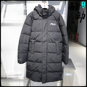 fila斐乐2021年冬季新品男装长款白鸭绒保暖休闲羽绒服f11m149910