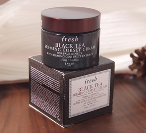法国fresh馥蕾诗红茶面霜50ml塑颜紧致黑罐抗皱滋养保湿补水