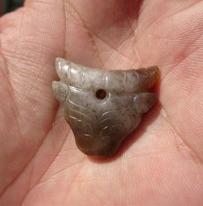 商周牛头 无为居鉴定新疆和田籽料古玉器 真品和田玉籽玉挂件佩件