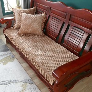 四季通用红实木沙发垫新中式古典家具木质单三人组合加厚冬季坐垫