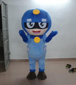 专业定做吉祥物 开心超人卡通服装 动漫cos装扮 头盔风扇卡通人偶