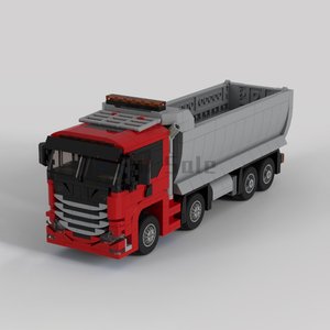 乐高moc自卸卡车