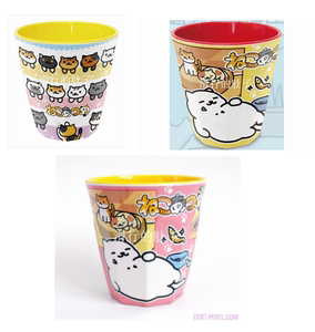 【现货】日本 森本产业 猫咪后院 塑料树脂杯子