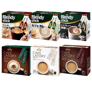 日本AGF Blendy stick速溶咖啡奶茶拿铁意式cafe latory 大盒