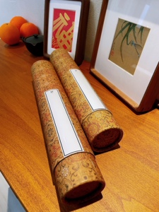 荟德轩字画收藏盒拉伸藏画筒卷轴收纳密封筒书法国画作品送礼盒