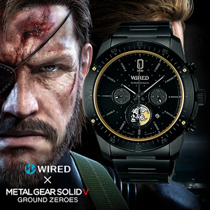 日本正版周边 SEIKO精工 WIRED 合金装备 男士黒钢表带手表限量款