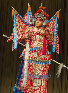 京剧大靠 戏曲大靠 大武生戏服 全金大靠 真丝大缎全金双龙男靠