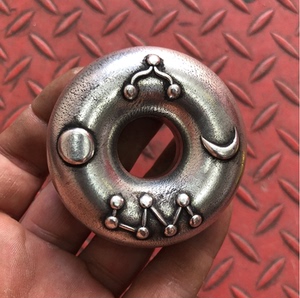 仿古铜虎撑手摇铃虎撑铃串铃民间乡医郎中八卦黄铜药铃铜挂件包邮