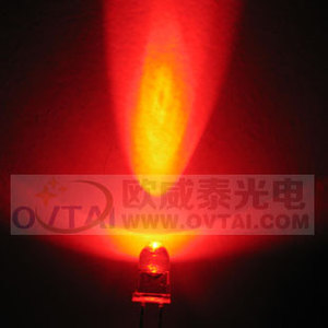 台湾进口5mm超高亮白发鼠标红色光11000-18000MCD led发光二极管
