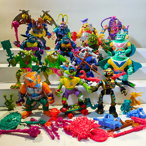 正版tmnt 经典怀旧 彩星 原创 老玩具 忍者神龟 1990年 路人 配角