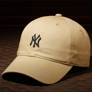 帽子卡其色mlb