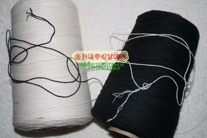 9股棉线黑色棉绳子纯棉吊牌线3*3棉绳吊卡绳本白棉线1千米一卷