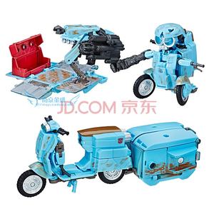 日版变形玩具金刚电影5加强级TLK13小摩托三轮车机器人男孩盒装