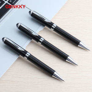 碳纤维金属圆珠笔商务原子笔G2笔芯转动油笔学生礼品笔签字中油笔