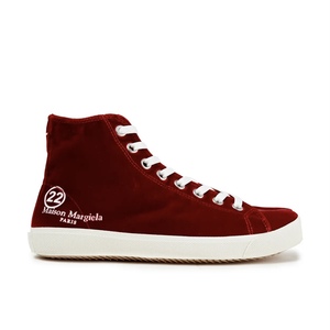 折 maison margiela tabi 丝绒高帮帆布鞋  分趾鞋猪蹄鞋 正品代