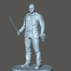 3d打印图纸模型数据stl十三号星期五杰森手办f1951