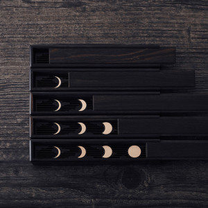 创意 东匠月光宝盒 藏山香炉紫光檀紫便携香盒香台茶室便携 赠香