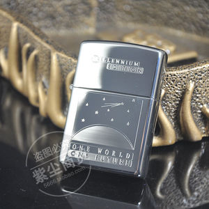 皇冠正品zippo 专柜原装芝宝1999年千禧钛年度纪念版c99