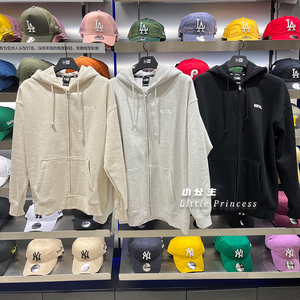 newera纽亦华加绒连帽卫衣外套新款 亲子款 宽松休闲基础简约ins