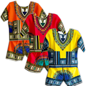 非洲鼓演出服短袖七分裤套装 儿童节手鼓圣诞元旦舞台表演舞服装