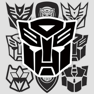 变形金刚标志标签行李箱笔记本电脑手机吉他滑板防水贴纸贴画