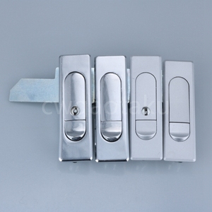 AB509-1-2 平面锁 配电箱柜门锁 带钥匙  工业机箱机柜锁 亚光色