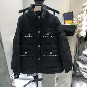 21冬季mrf美人坊56256h小个子收腰外套水貂毛镶边中长款羽绒服女