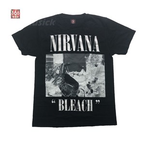 NIRVANA Bleach 泰版漂白涅槃乐队短袖纯棉男女印花T恤 666摇滚店