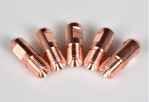 埋弧焊导电嘴紫铜振康导电咀m14x1.5铬锆铜3.2/4.0华远焊机配件