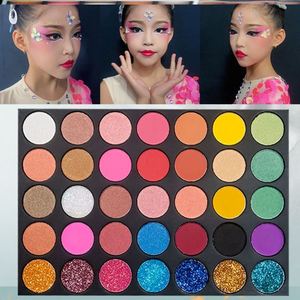 儿童表演化妆眼影亮粉亮晶晶舞台妆彩妆亮片专用眼影盘无毒闪粉眼