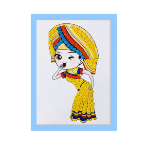 少数民族特色手工diy制作材料包幼儿园六一儿童节纽扣画活动饰品